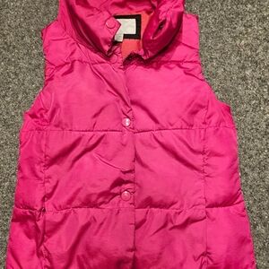 Old Navy Bright Pink Fuschia Puffy Vest